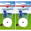 image:imageKaytee Super Salt Savors with Holder Small Animal Salt Lick 258 oz White Mineral Block with Blue Mounting Bracket 3 Pack for Guinea Pigs Hamsters RabbitsOne Size Pack of 2