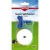 image:imageKaytee Super Salt Savors with Holder Small Animal Salt Lick 258 oz White Mineral Block with Blue Mounting Bracket 3 Pack for Guinea Pigs Hamsters RabbitsOne Size
