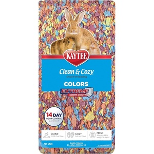 image:imageKaytee Clean amp Cozy Colors Small Animal Bedding with Extreme Odor Control Kaleidoscope 246 LitersKaleidoscope