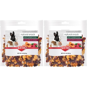 image:imageKaytee Natural Snack with Superfoods For Pet Guinea Pigs Rabbits Hamsters and Other Small Animals Apple amp Carrot 25 Ounces3 Ounce Pack of 2