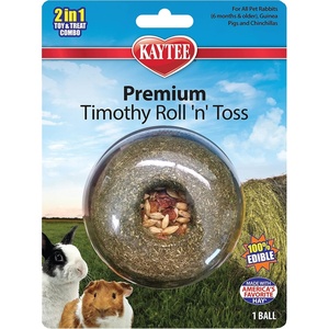 image:imageKaytee Timothy Roll n Toss Toy and Treat for Rabbits Guinea Pigs656 Ounce Pack of 1